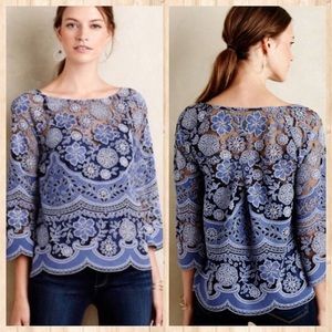 HD in Paris Periwinkle Lace Top